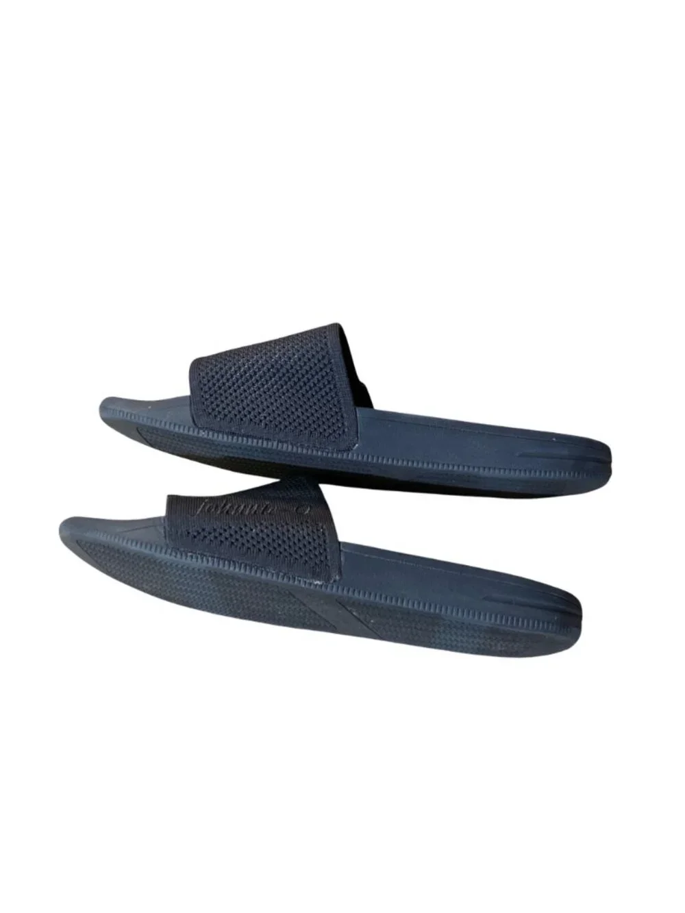 Johnnie-O Mens 10M Navy Athletic Slide Sandals Mesh Strap Used